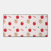 Aはリンゴのピンク デスクマット (正面)