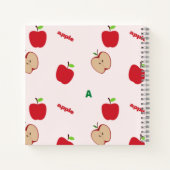 Aはリンゴのピンク ノートブック (裏面)