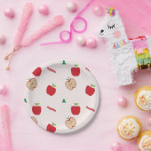 Aはリンゴのピンク ペーパープレート (パーティー)