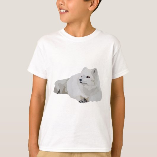 Aは北極キツネ Tシャツ (正面)