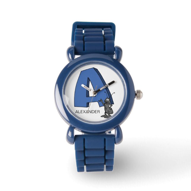 Aは名前をカスタムするキッド___用 腕時計 (正面)