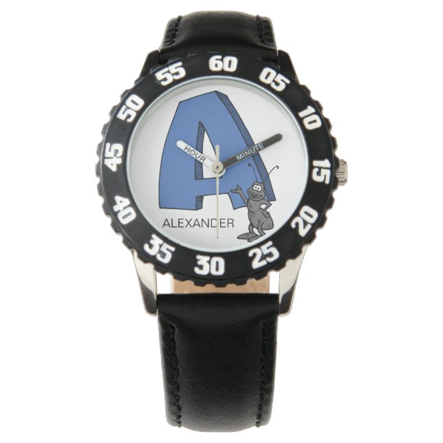 Aは名前をカスタムするキッド___用 腕時計 (正面)