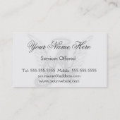 Aは天使のカスタムな背景色のためです 名刺 (裏面)