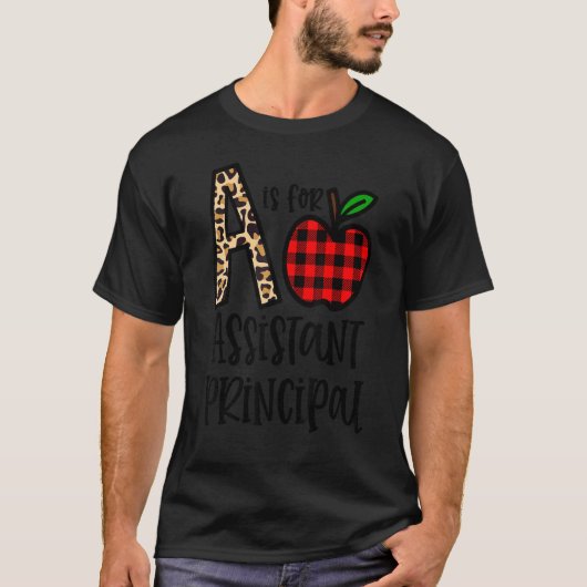 Aは校長先生・ヒョウ・ブッファの助役 Tシャツ (正面)