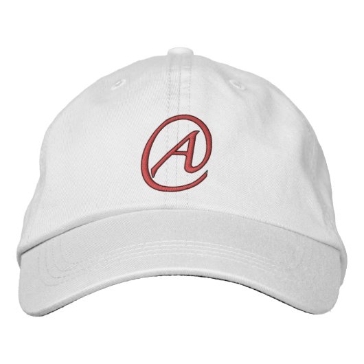 Aは無神論者の為だ 刺繍入りキャップ (正面)