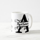 Aは素晴らし! コーヒーマグカップ (正面右)