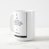 Aは蟻でした コーヒーマグカップ (正面左)