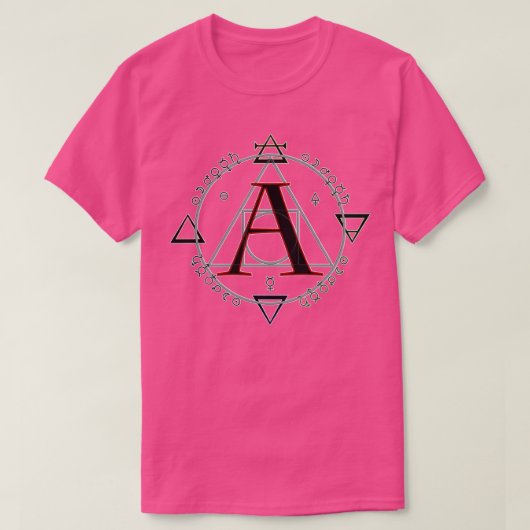 Aは錬金術の Tシャツ (デザイン正面)