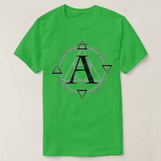 Aは錬金術シンプル用 Tシャツ (デザイン正面)