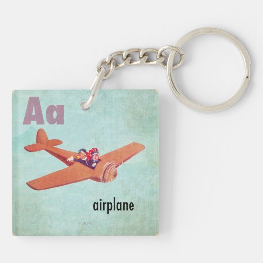 Aは飛行機用 キーホルダー (裏面)