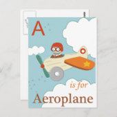 Aは飛行機用 ポストカード (正面/裏面)