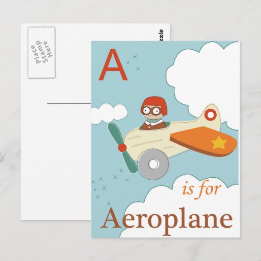 Aは飛行機用 ポストカード (正面/裏面)