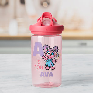 AはAbby Cadabby お名前を追加 ウォーターボトル