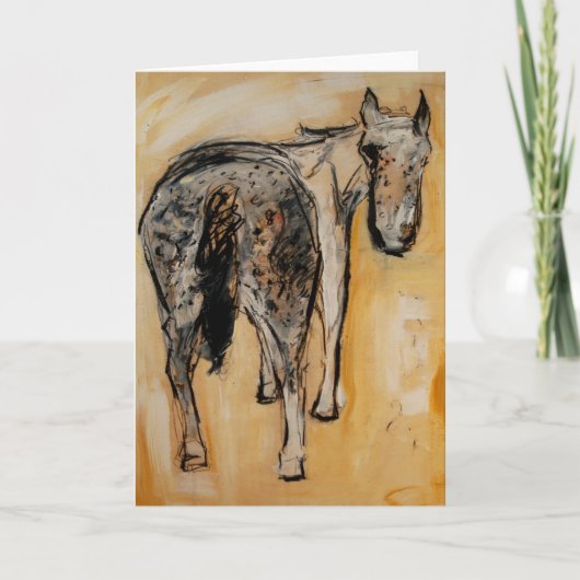AはAppaloosaグリーティングカード用 カード (正面)