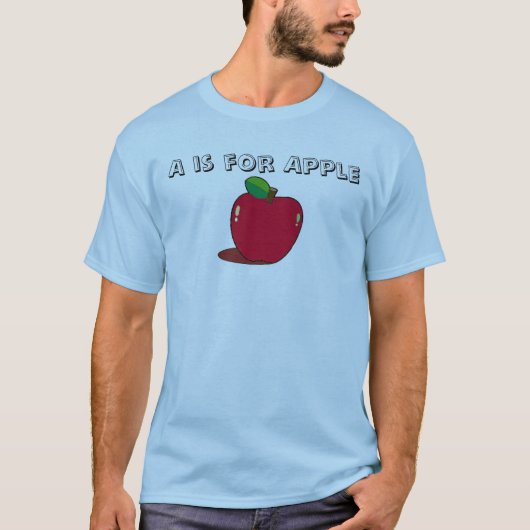 AはAppleのためです Tシャツ (正面)