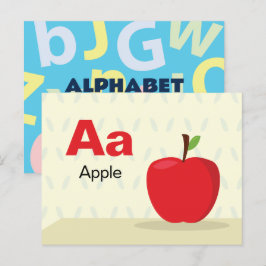 AはApple用 – Alphabet Flash Card ポストカード