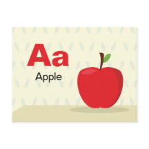 AはApple用 – Alphabet Flash Card