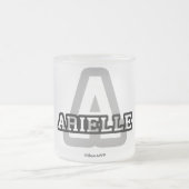 AはArielleのためです フロストグラスマグカップ (中央)
