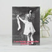 Aぶら下がったストッキングとVintageクリスマスカード シーズンカード (スタンド正面)