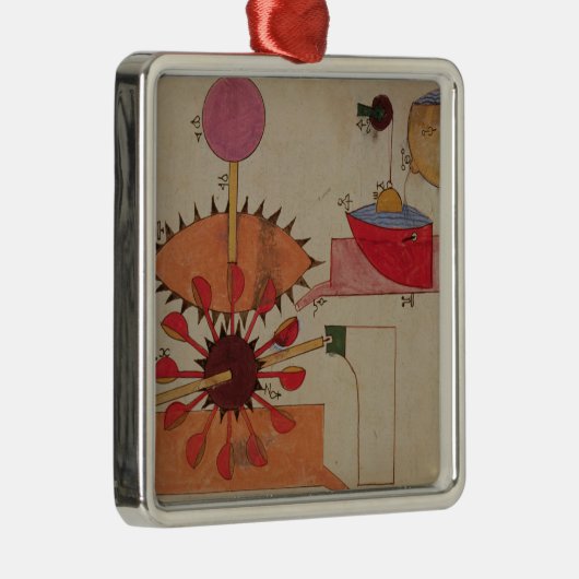 aへのポンプ水のためのシステムの図表 メタルオーナメント (右)