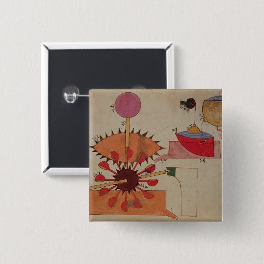 aへのポンプ水のためのシステムの図表 缶バッジ (正面&裏面)