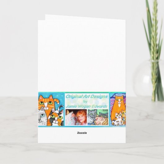 Aへの獣医医院のチワワ犬、… サンキューカード (裏面)