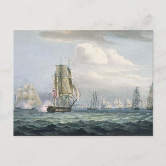 aを従事させるシドニースミス(1764-1840年の)艦隊 ポストカード (正面)