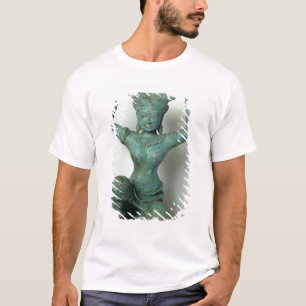 aを支えるのに使用されるひざまずくフェミニンな姿 tシャツ