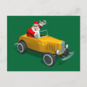 Aを運転するサンタクロー改造ス シーズンポストカード (正面)