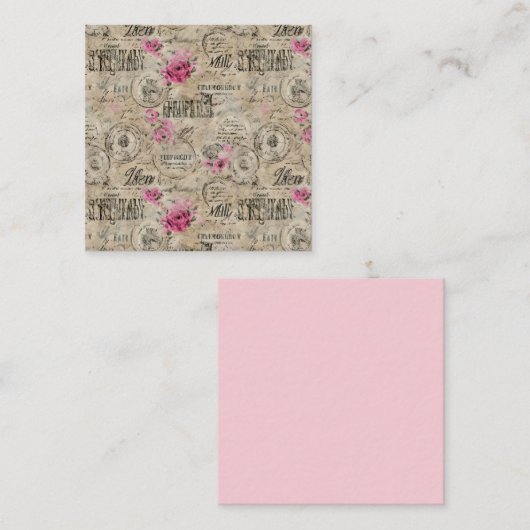 Aエフェメフランスのラデザインシリーズ24 スクエア名刺 (正面/裏面)