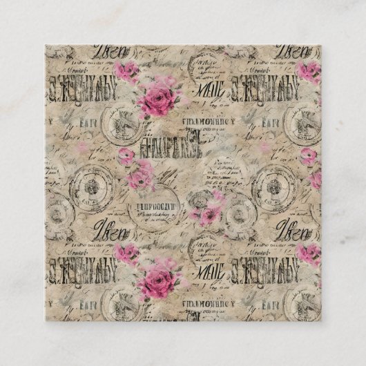 Aエフェメフランスのラデザインシリーズ24 スクエア名刺 (正面)