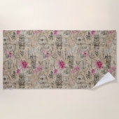 Aエフェメフランスのラデザインシリーズ24 ビーチタオル (正面)