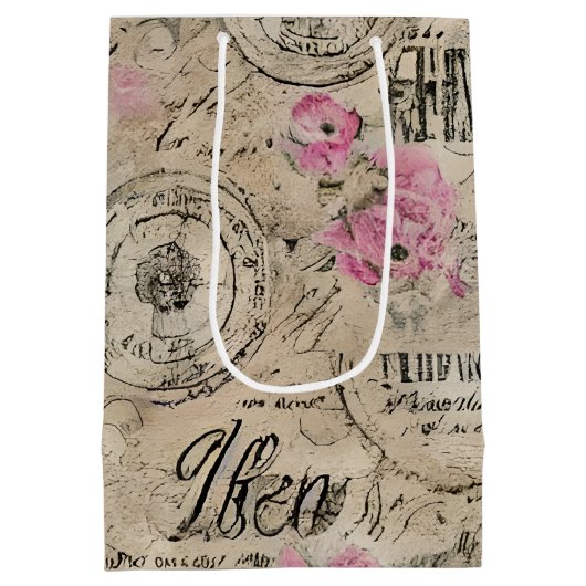 Aエフェメフランスのラデザインシリーズ24 ミディアムペーパーバッグ (裏面)