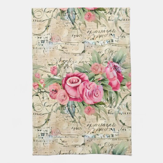 Aエフェメフランスのラデザインシリーズ26 キッチンタオル (縦)