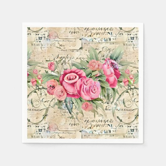 Aエフェメフランスのラデザインシリーズ26 スタンダードカクテルナプキン (正面)