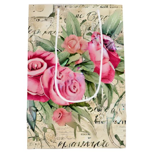 Aエフェメフランスのラデザインシリーズ26 ミディアムペーパーバッグ (裏面)