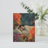 Aカップルの海底ホテルベッドルームシュレアル ポストカード (スタンド正面)