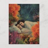 Aカップルの海底ホテルベッドルームシュレアル ポストカード (正面)