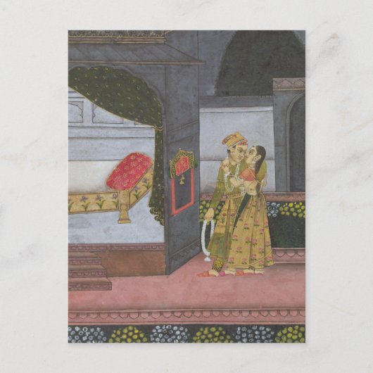 Aカップル, 'Malavi Ragini'からのイラストレーション ポストカード (正面)