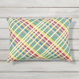 Aカラフルストライプ アウトドアクッション