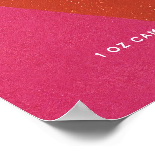 Aクラシック Negloni：ピンクアートを思い出すカクテル ポスター (角)