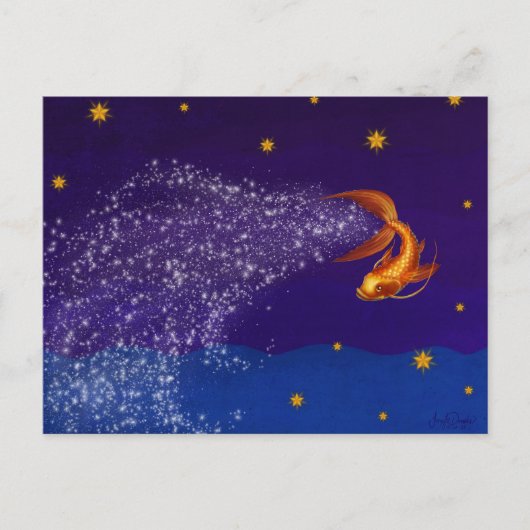 Aコイの星の中 – はがき (正面)