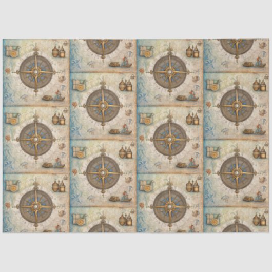 Aコンパス航海のシリーズデザイン13 薄葉紙 (正面)