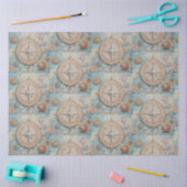 Aコンパス航海のシリーズデザイン21 薄葉紙 (クラフト)