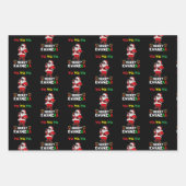 Aサンタfor All Holidaysラッピング紙3パック ラッピングペーパーシート (正面3)