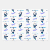Aサンタfor All Holidaysラッピング紙3パック ラッピングペーパーシート (正面2)