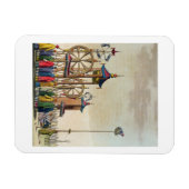 Aサーカス中国の、イラストレーション'ル衣装アン マグネット (横)