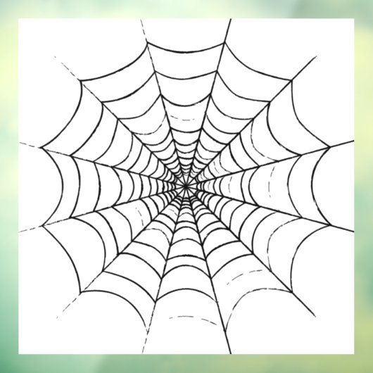 Aシンプルくもの巣 ウィンドウサイン (シート3)