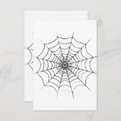 Aシンプルくもの巣 サンキューカード (正面/裏面)