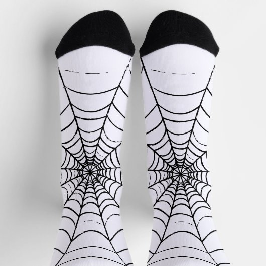 Aシンプルくもの巣 ソックス (上部)